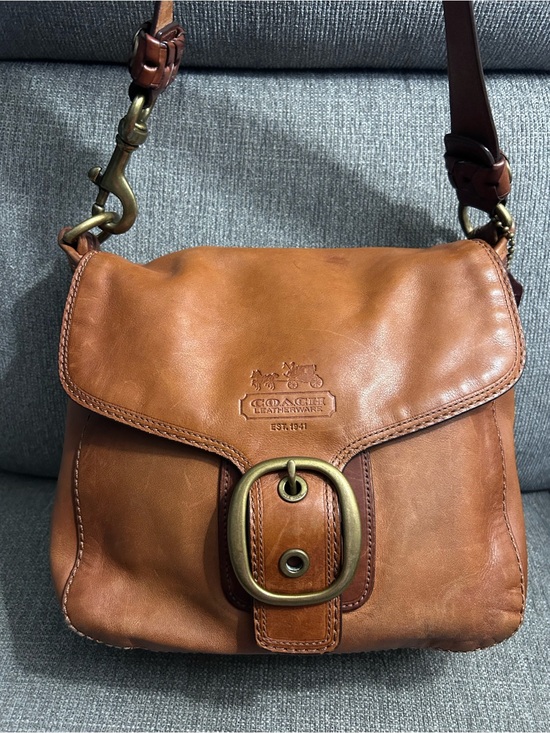 Coach Handbags - Coach Bleeker Large Flap Tattersall Satchel Bag 11419 with laced strap, hang tag